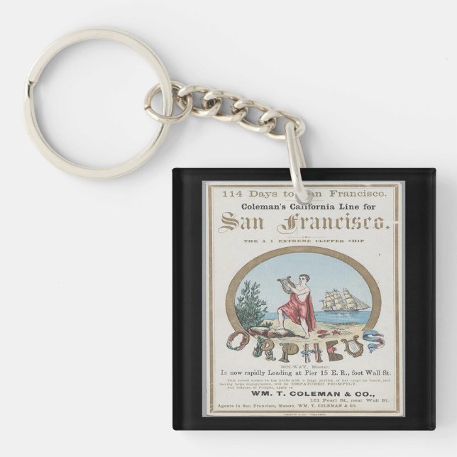 Porte-clefs Orphée Clipper Voile (Devant)