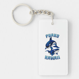 Porte-clefs Orques de baleines tribales de vacances Puako Hawa