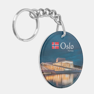 Porte-clefs Oslo Norvège Souvenir