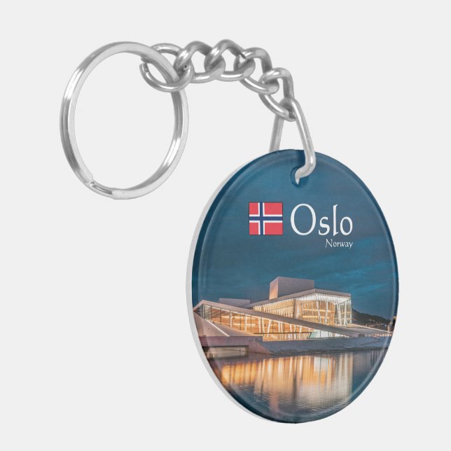 Porte-clefs Oslo Norvège Souvenir (Devant gauche)