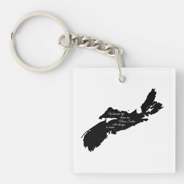 Porte-clefs Où que ce soit - La Nouvelle-Écosse sera toujours  (Devant)