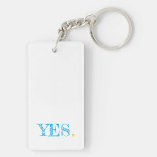 Porte-clefs OUI. Typographie moderne Artiste Motivationnel Amu