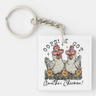 Porte-clefs Oups ! J'Ai Un Autre Poulet - Amoureux Drôle Du Po