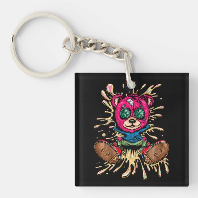 Porte-clefs Ours Au Miel (Devant)