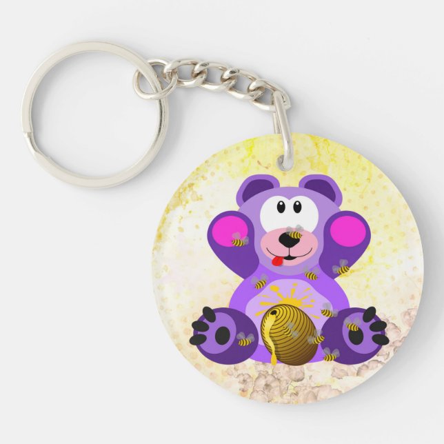 Porte-clefs Ours bleu (Devant)