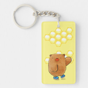 Porte-clefs Ours de miel doux