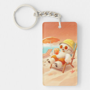 Porte-clefs Ours de plage d'été