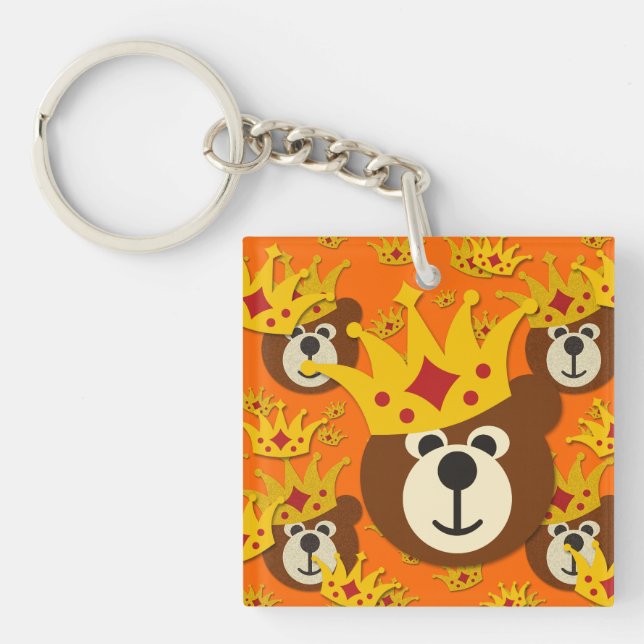 Porte-clefs Ours Souriant Teddy (Devant)