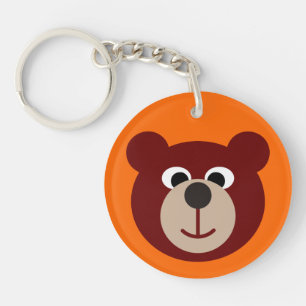 Porte-clefs Ours Souriant Teddy