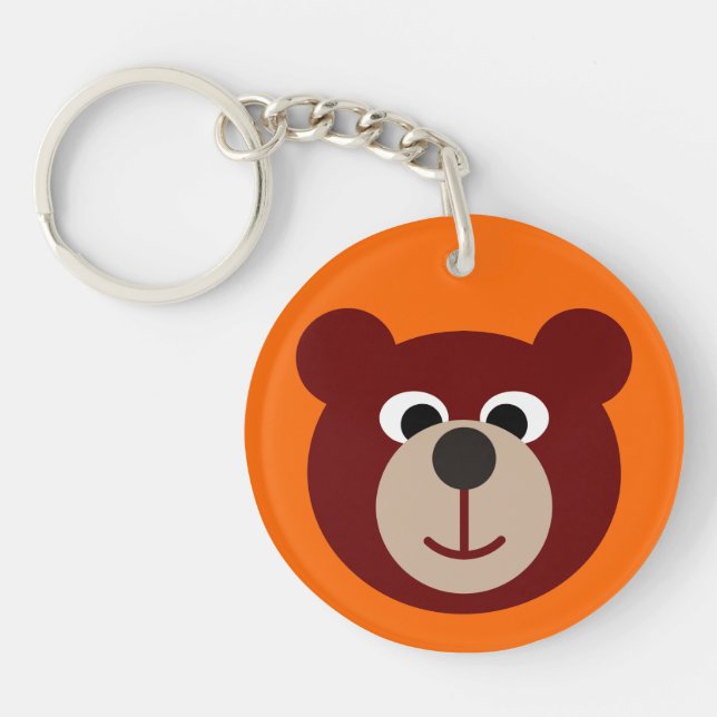 Porte-clefs Ours Souriant Teddy (Devant)