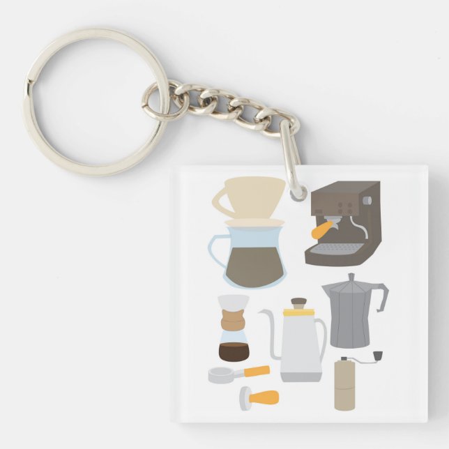 Porte-clefs Outils de machine à café (Devant)