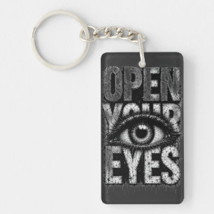 Porte-clefs Ouvrez Vos Yeux Art Streetwear Gothique Grunge