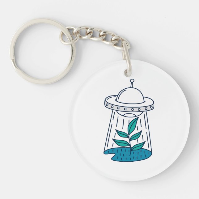 Porte-clefs OVNI Alien (Devant)