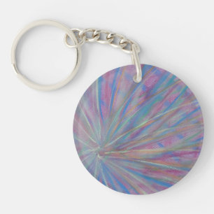Porte-clefs P36 Art Abstrait Coloré Unique