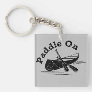 Porte-clefs Paddle On Design - Carré (double côté)