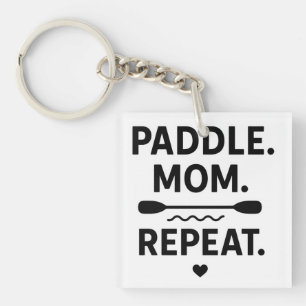 Porte-clefs Pagaie Maman Répète Drôle Kayak Aventure Plein Air