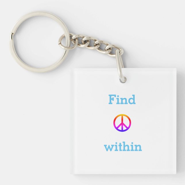 Porte-clefs Paix  (Devant)