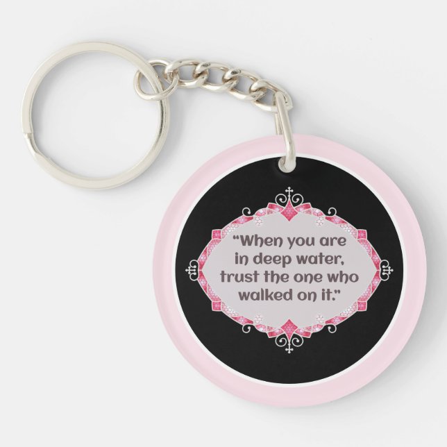 Porte-clefs Paix dans les eaux profondes (Devant)
