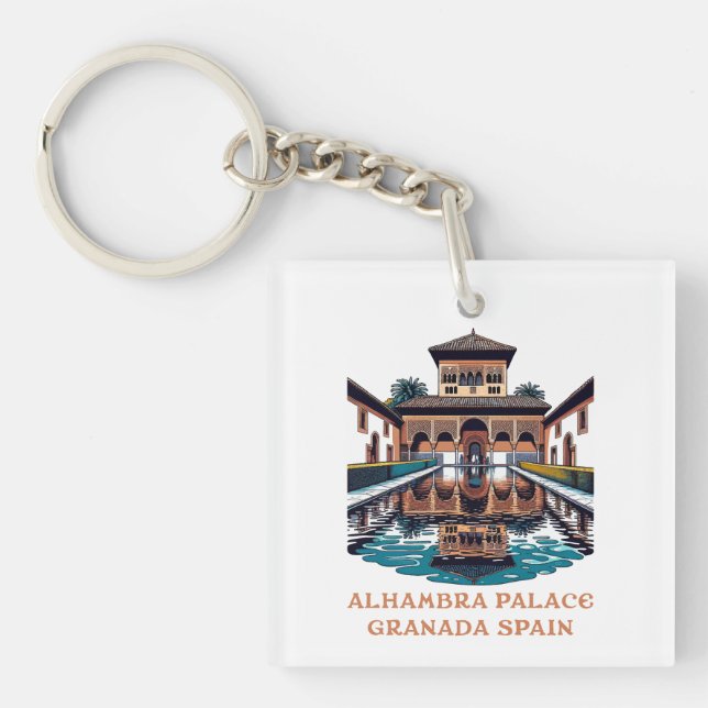 Porte-clefs Palais de l'Alhambra Grenade Espagne (Devant)