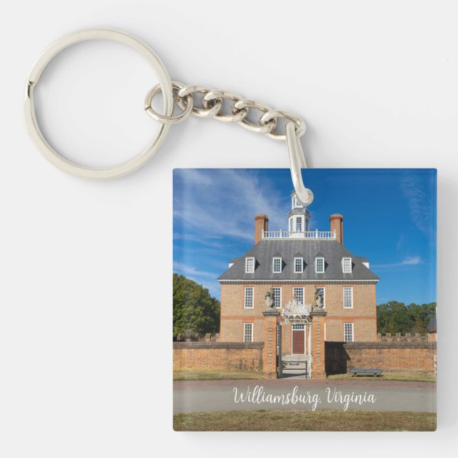 Porte-clefs Palais des Gouverneurs à Williamsburg VA (Devant)