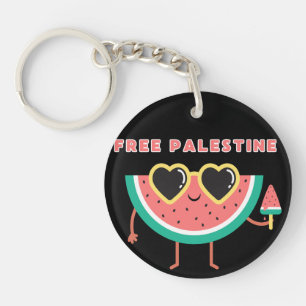 Porte-clefs palestine libre Watermelon Palestine mignon coloré