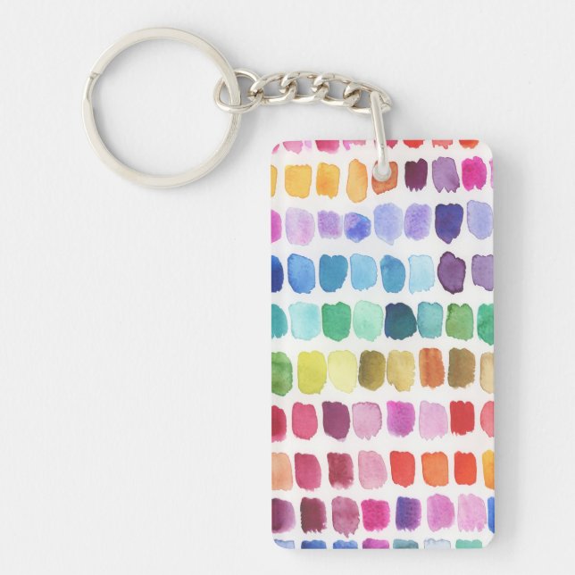 Porte-clefs Palette Joyeuse de Couleurs - Été (Devant)