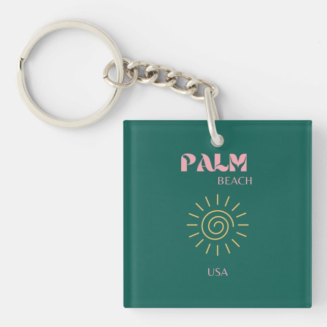Porte-clefs Palm Beach, Travel Art (Devant)