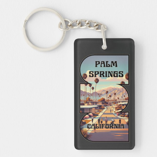 Porte-clefs Palm Springs, Californie (Devant)