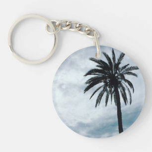 Porte-clefs Palmier anneau photo tropicale