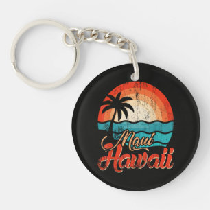 Porte-clefs Palmiers Plage Hawaïenne