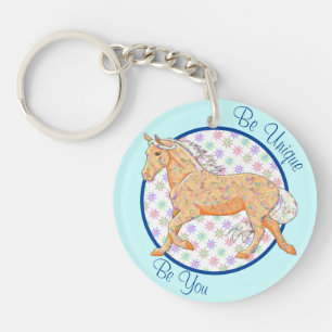 Porte-clefs Palomino orange (bleu/violet)