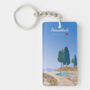 Porte-clefs Pamukkale, Turquie - Piscines Thermales Élégantes
