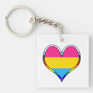 Porte-clefs Pan Pride Heart