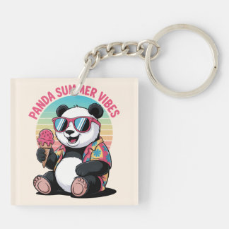 Porte-clefs Panda Cool Été Glace Enfant