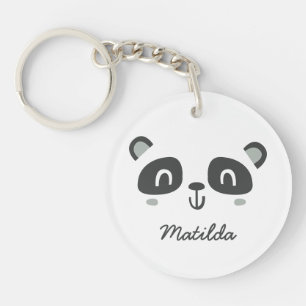 Porte-clefs Panda de caractère mignon design pour enfants
