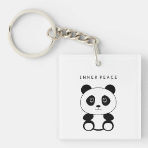 Porte-clefs Panda de paix intérieure