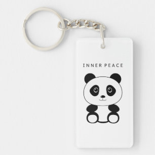 Porte-clefs Panda de paix intérieure