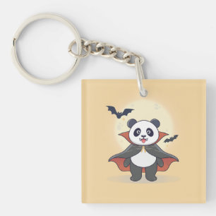 Porte-clefs Panda Magicien Fantaisiste avec Chapeau Magique