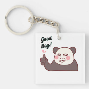 Porte-clefs Panda pouce levé mème drôle