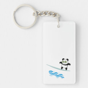 Porte-clefs Panda Surf
