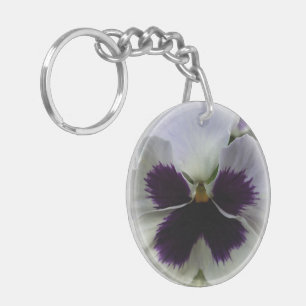 Porte-clefs Pansement pourpre et blanc