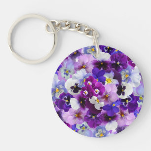 Porte-clefs Pansies glorieuses,