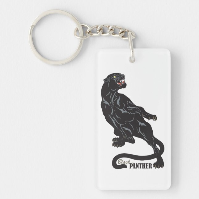 Porte-clefs panthère noir (Devant)