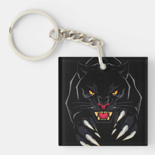 Porte-clefs Panthère noire Accessoire de cadeau de safari jung