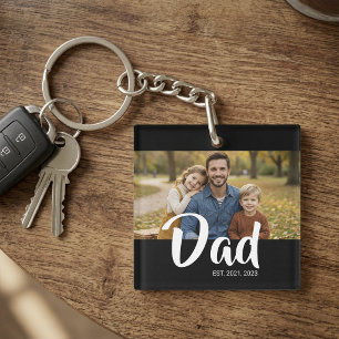 Porte-clefs Papa a établi une photo de script moderne