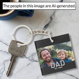 Porte-clefs Papa a établi une photo de typographie moderne et