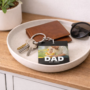 Porte-clefs Papa a établi une photo moderne et audacieuse