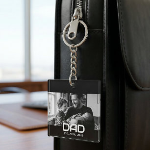 Porte-clefs Papa a établi une photo moderne et audacieuse