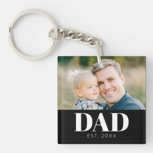Porte-clefs Papa a Fondé Photo Pères Noël