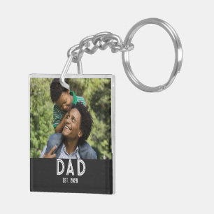 Porte-clefs Papa Année de Naissance Cadeau Fête des Pères Aima